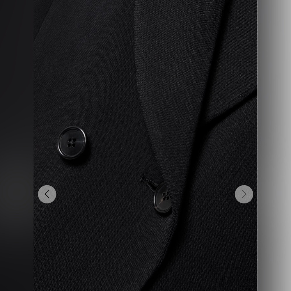 THE ROW black Alda blazer jacket double breasted shawl lapels New w/tags $2800 - Picture 14 of 16